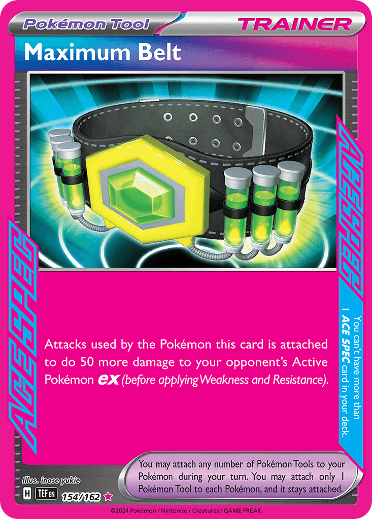 Carta Pokémon Maximum Belt 154