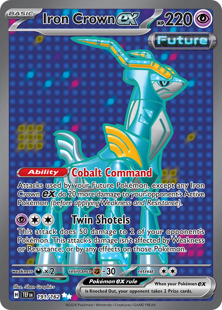 Carta Pokémon Iron Crown ex 191 de Temporal Forces