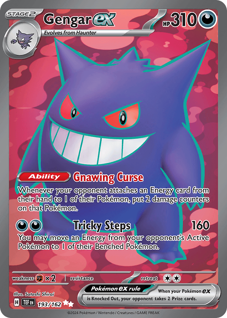 Carta Pokémon Gengar ex 193