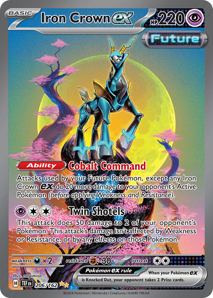 Carta Pokémon Iron Crown ex 206
