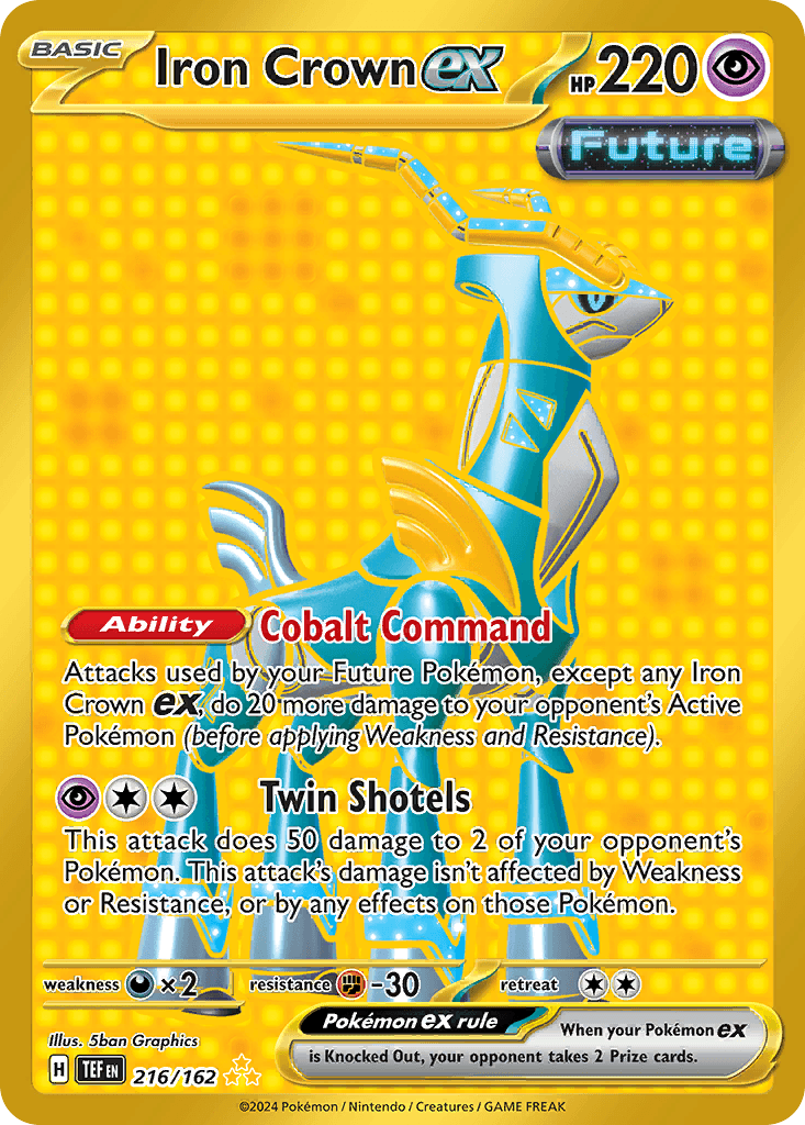 Carta Pokémon Iron Crown ex 216