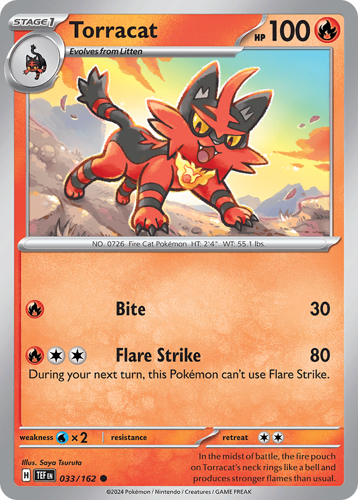 Carta Pokémon Torracat 33
