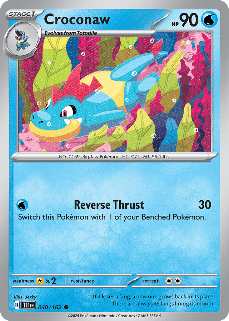Carta Pokémon Croconaw 40