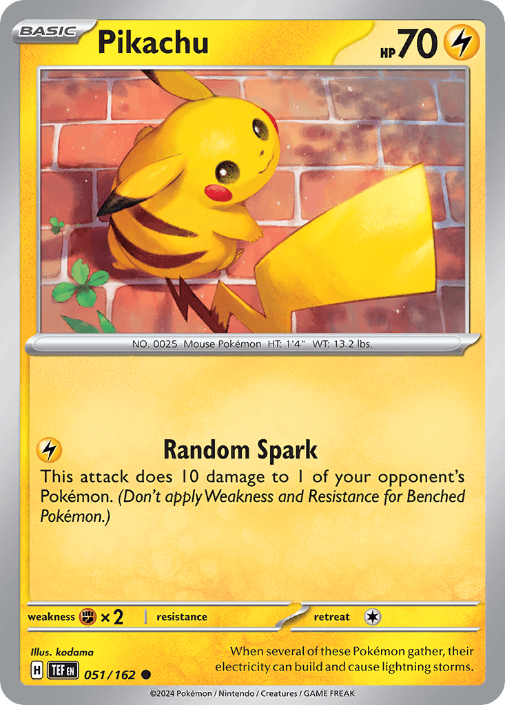 Carta Pokémon Pikachu