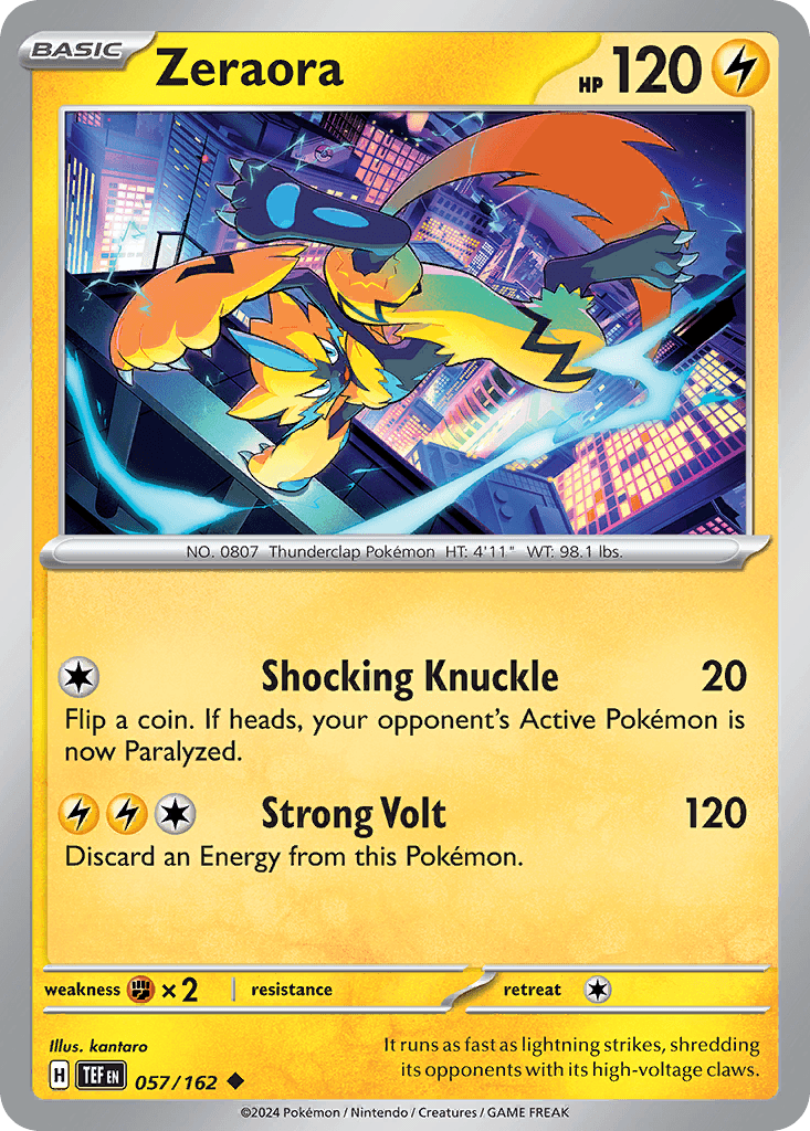 Carta Pokémon Zeraora 57