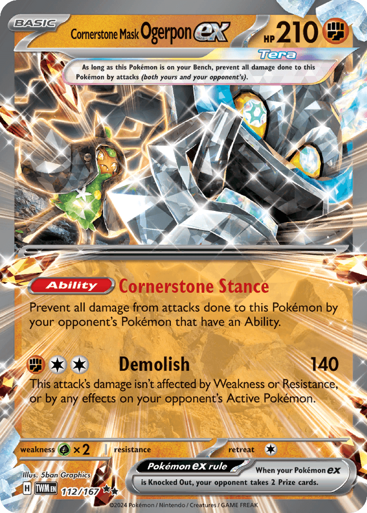Carta Pokémon Cornerstone Mask Ogerpon ex 112