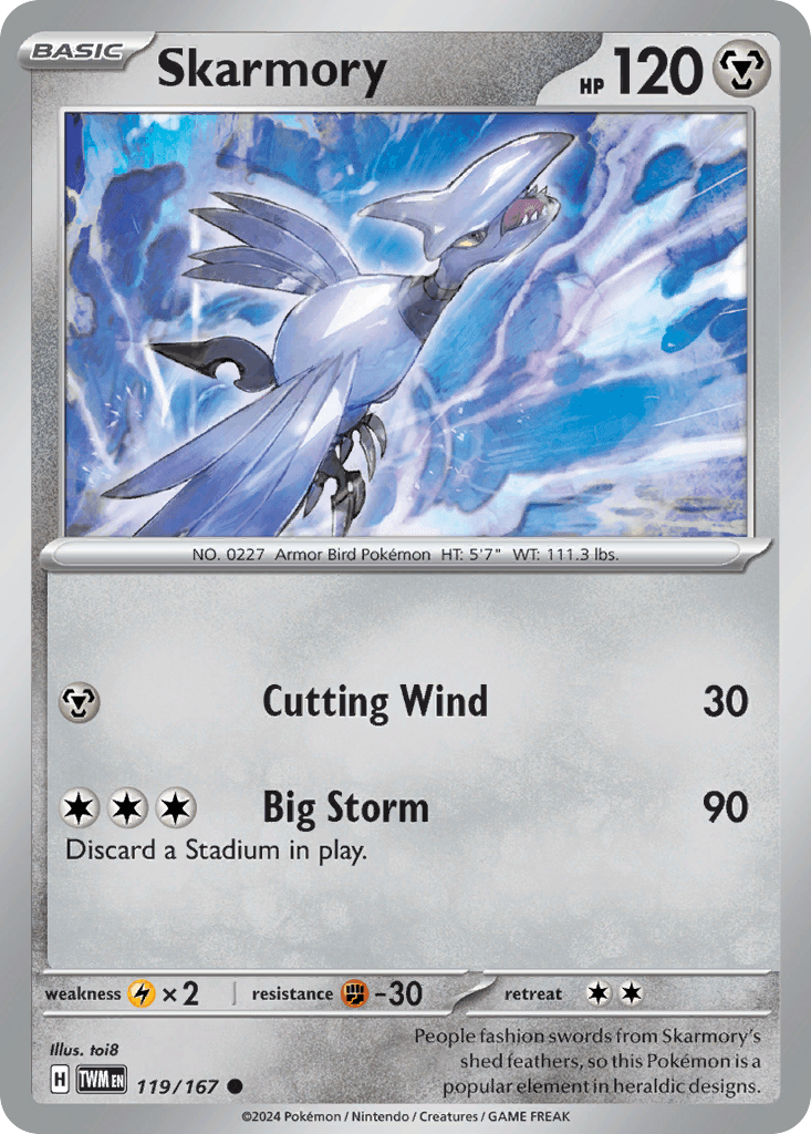 Carta Pokémon Skarmory 119
