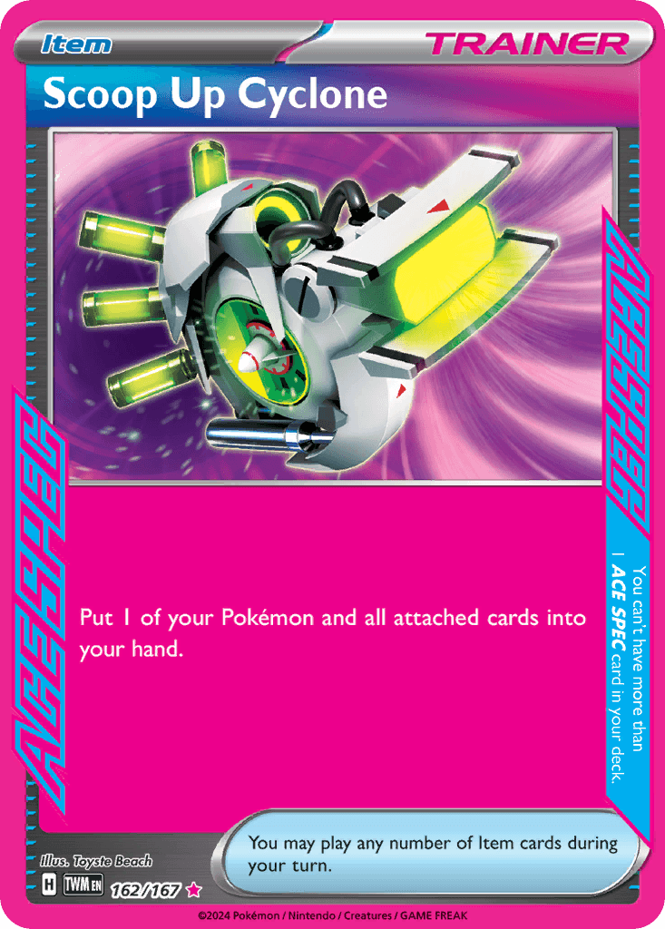 Carta Pokémon Scoop Up Cyclone 162