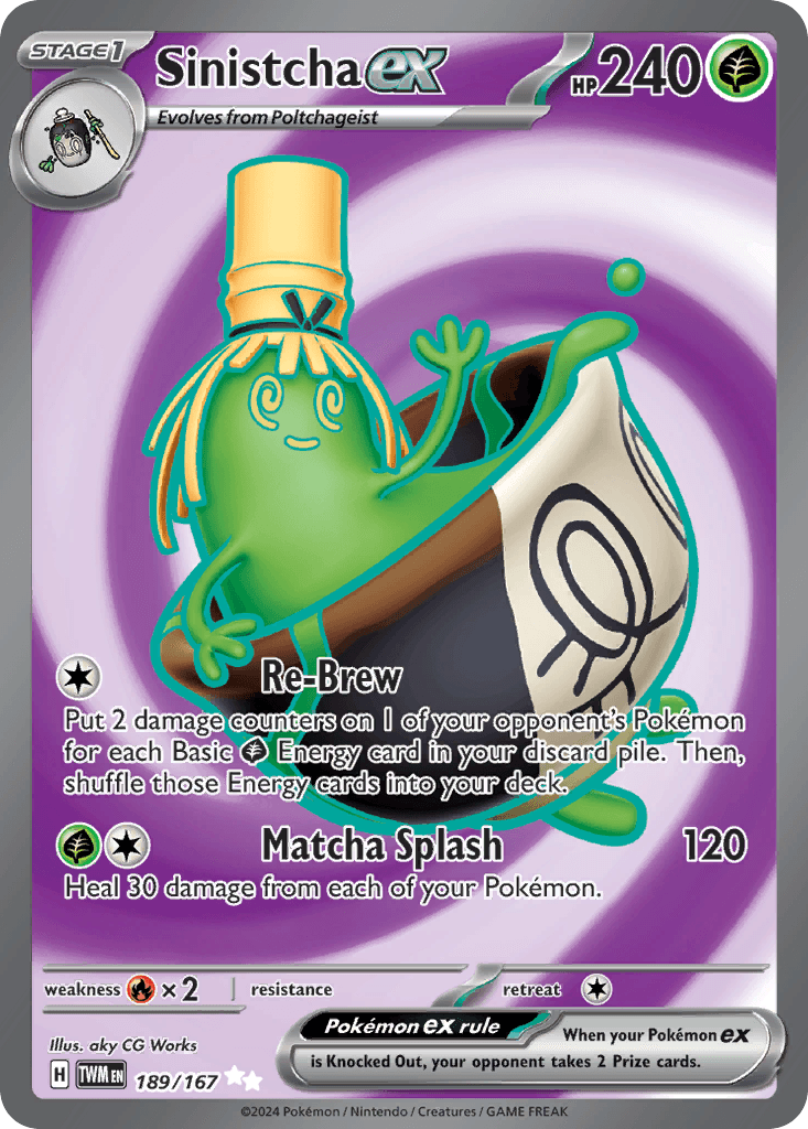 Carta Pokémon Sinistcha ex