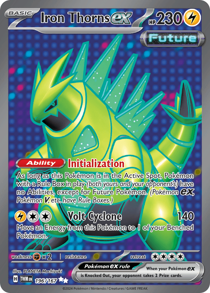 Carta Pokémon Iron Thorns ex 196