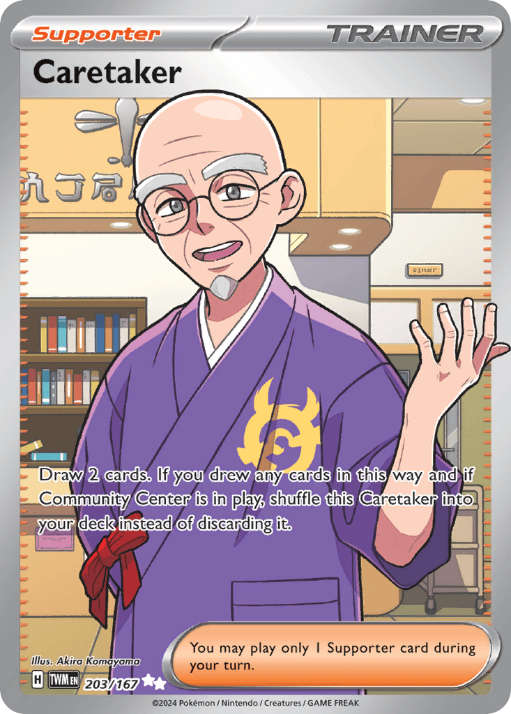 Carta Pokémon Caretaker 203