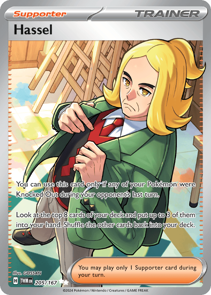 Carta Pokémon Hassel 205 de Twilight Masquerade