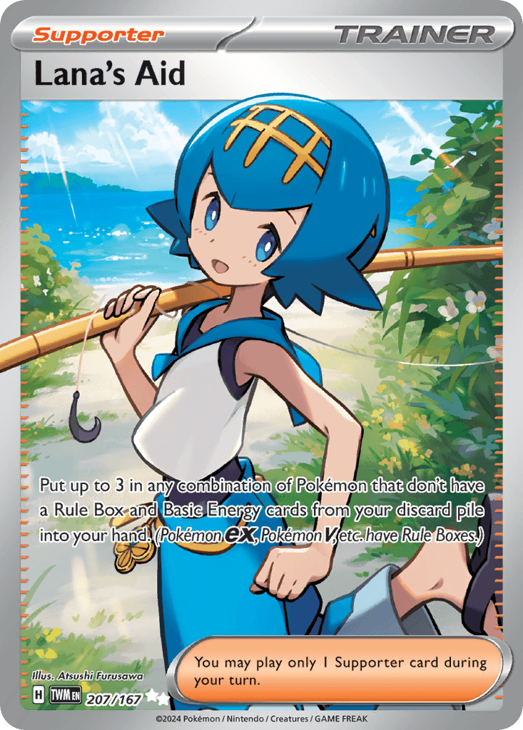 Carta Pokémon Lana's Aid 207