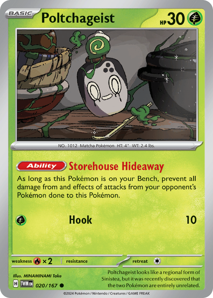 Carta Pokémon Poltchageist 20
