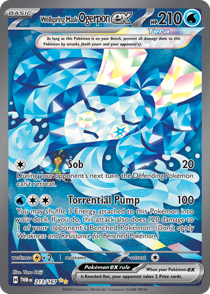 Carta Pokémon Wellspring Mask Ogerpon ex 213