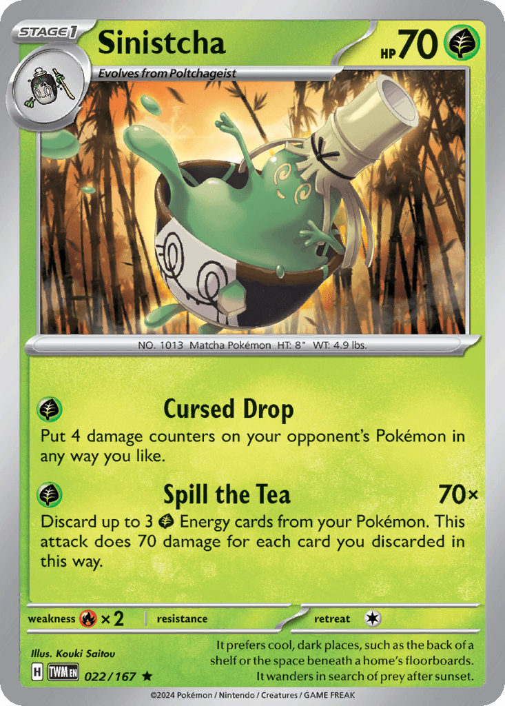 Carta Pokémon Sinistcha
