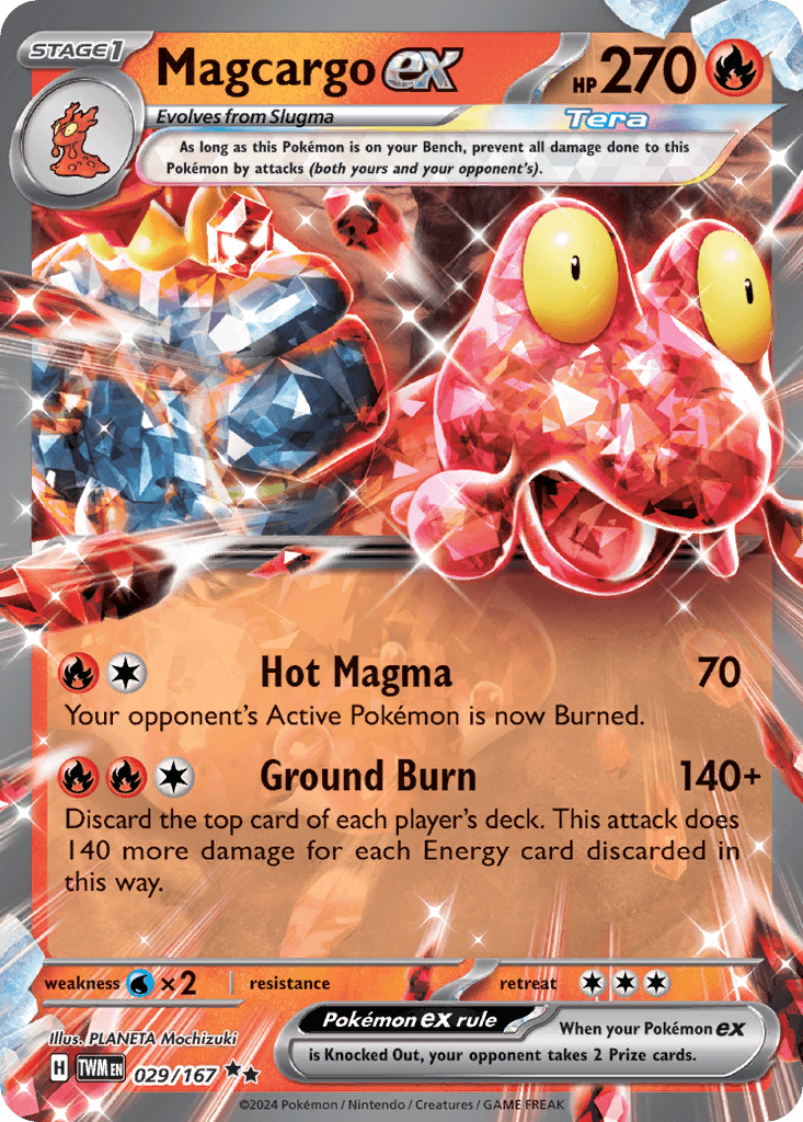 Carta Pokémon Magcargo ex 29