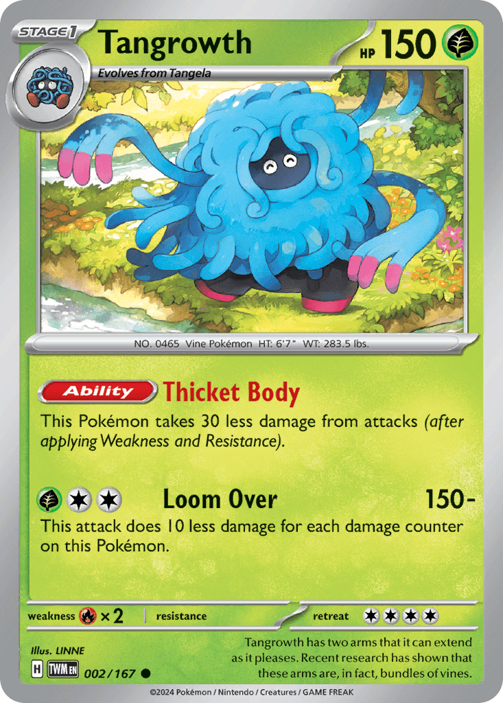 Carta Pokémon Tangrowth 2