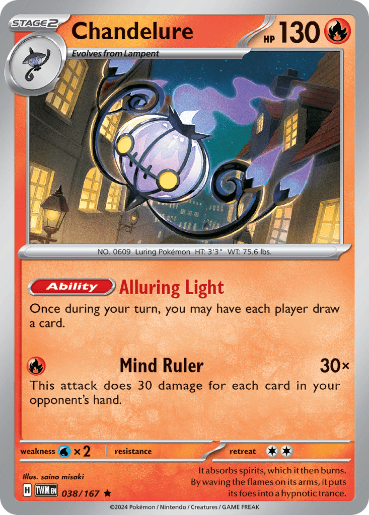 Carta Pokémon Chandelure