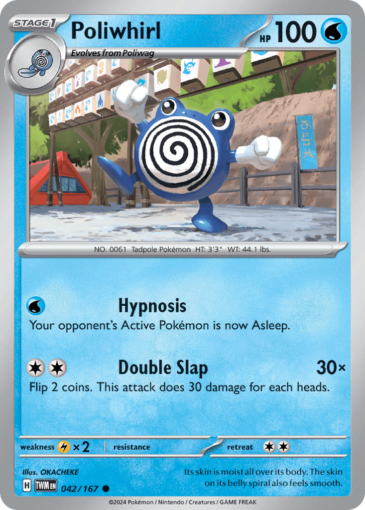 Carta Pokémon Poliwhirl 42