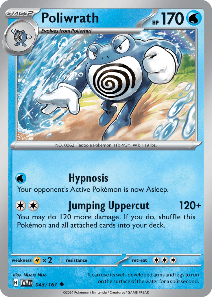 Carta Pokémon Poliwrath 43