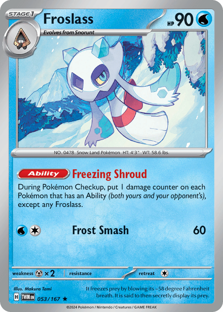 Carta Pokémon Froslass