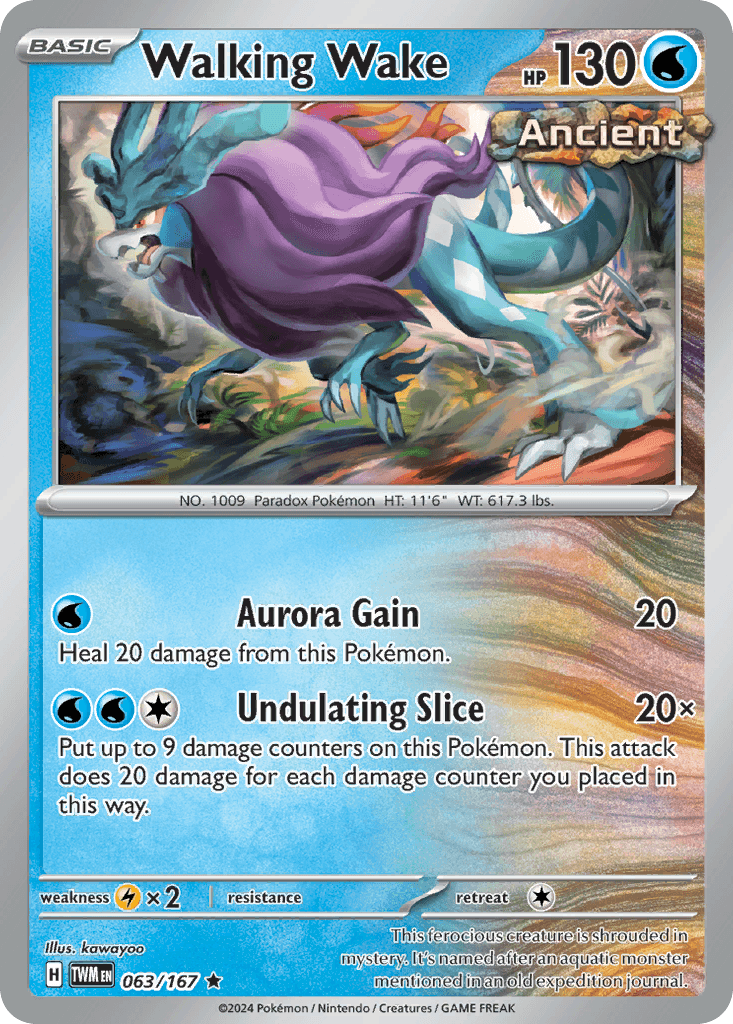 Carta Pokémon Walking Wake