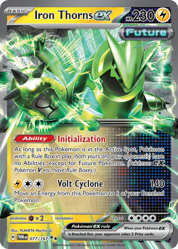 Carta Pokémon Iron Thorns ex 77 de Twilight Masquerade