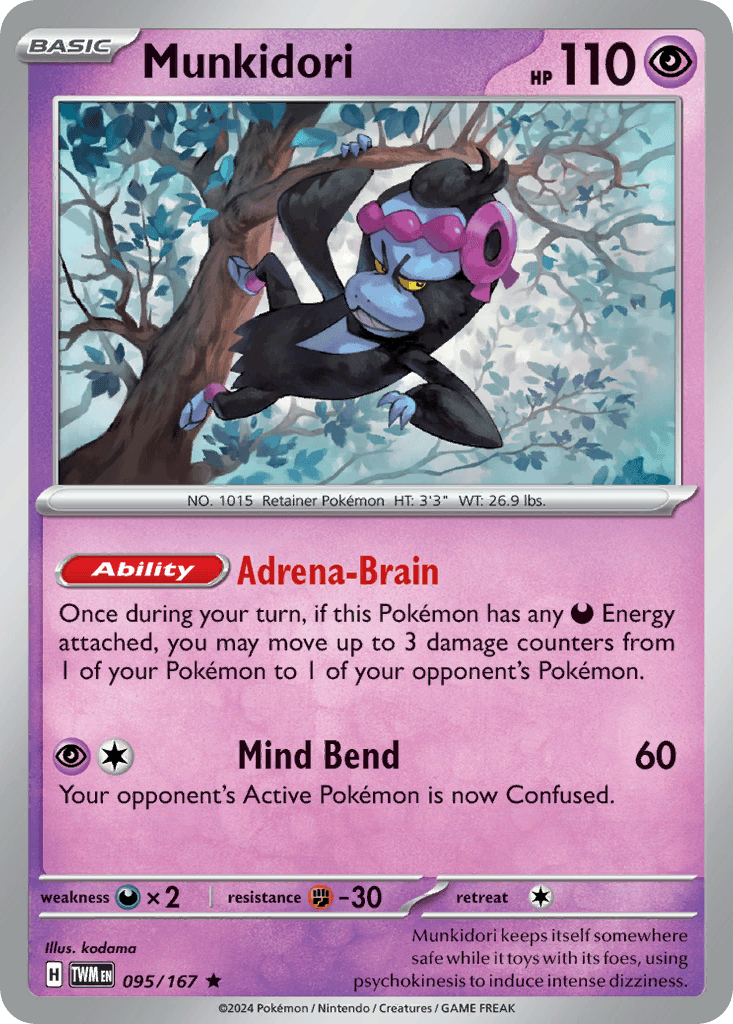 Carta Pokémon Munkidori 95