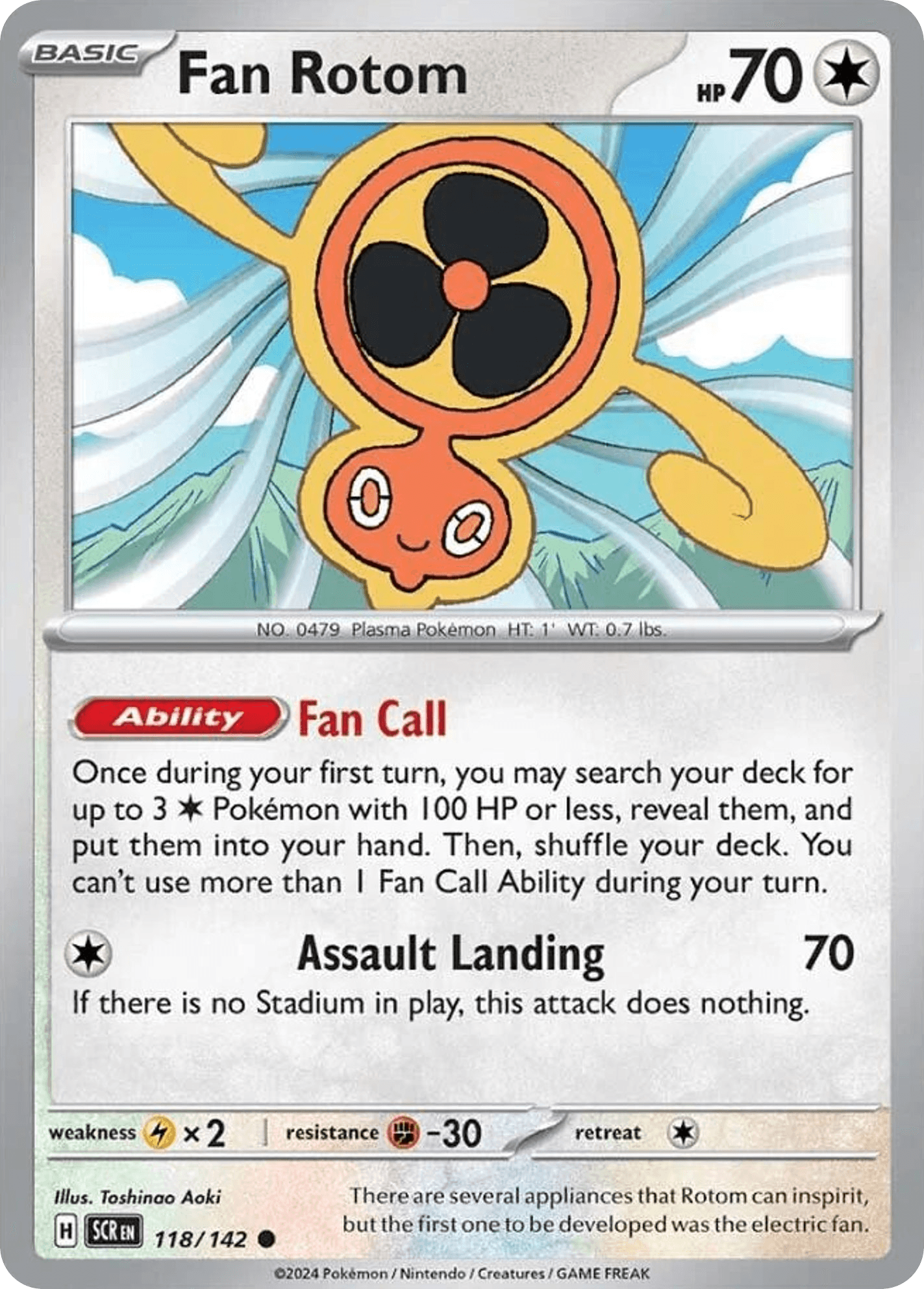 Carta Pokémon Fan Rotom 118