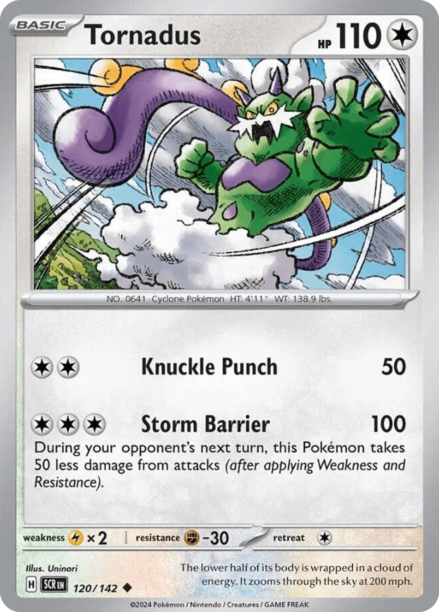 Carta Pokémon Tornadus