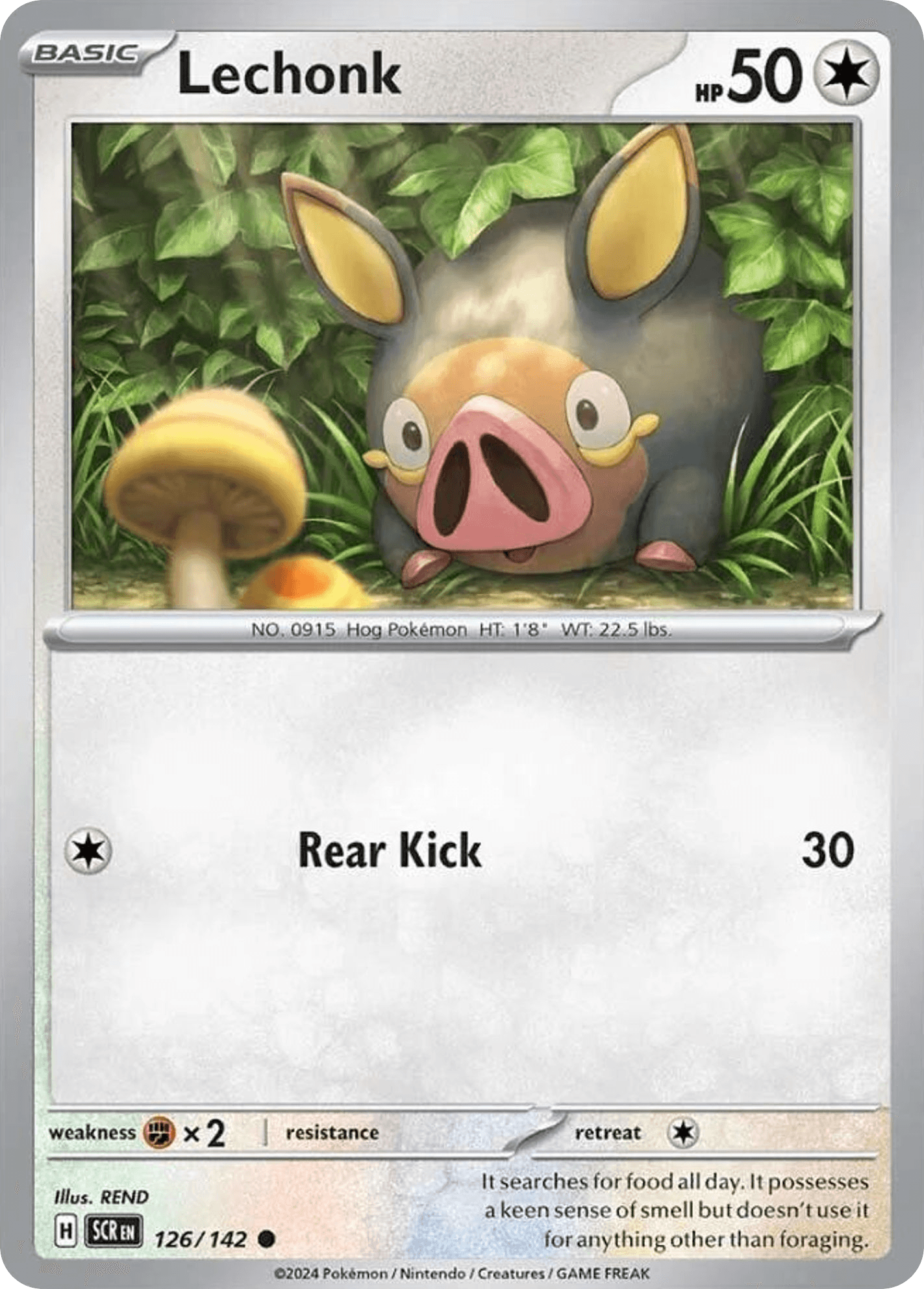 Carta Pokémon Lechonk 126