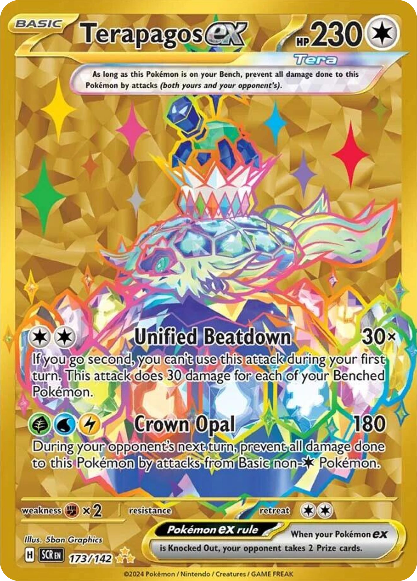 Carta Pokémon Terapagos ex 173