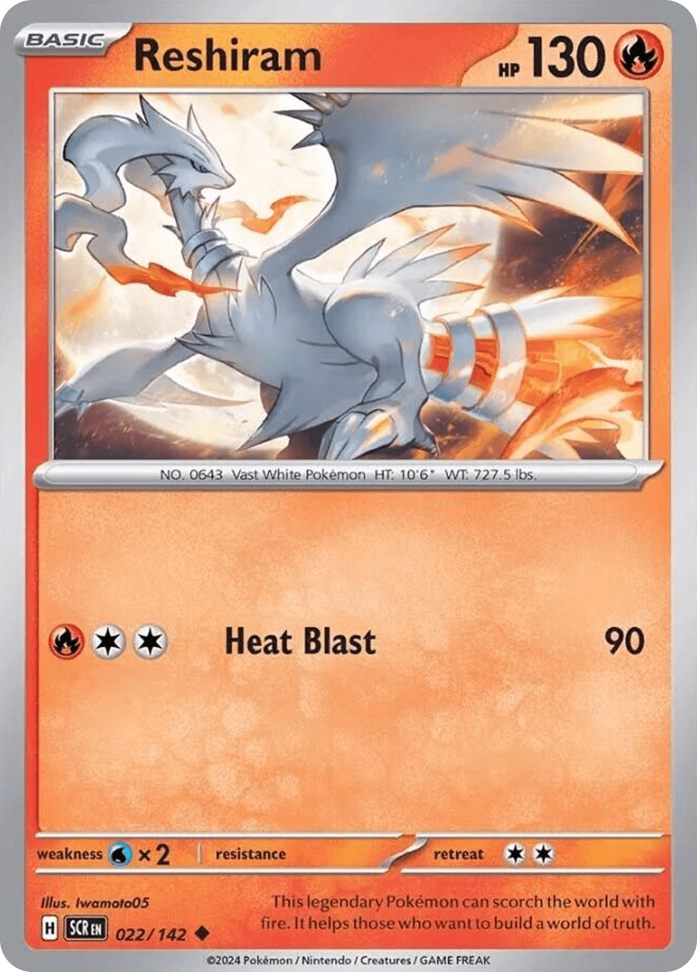 Carta Pokémon Reshiram