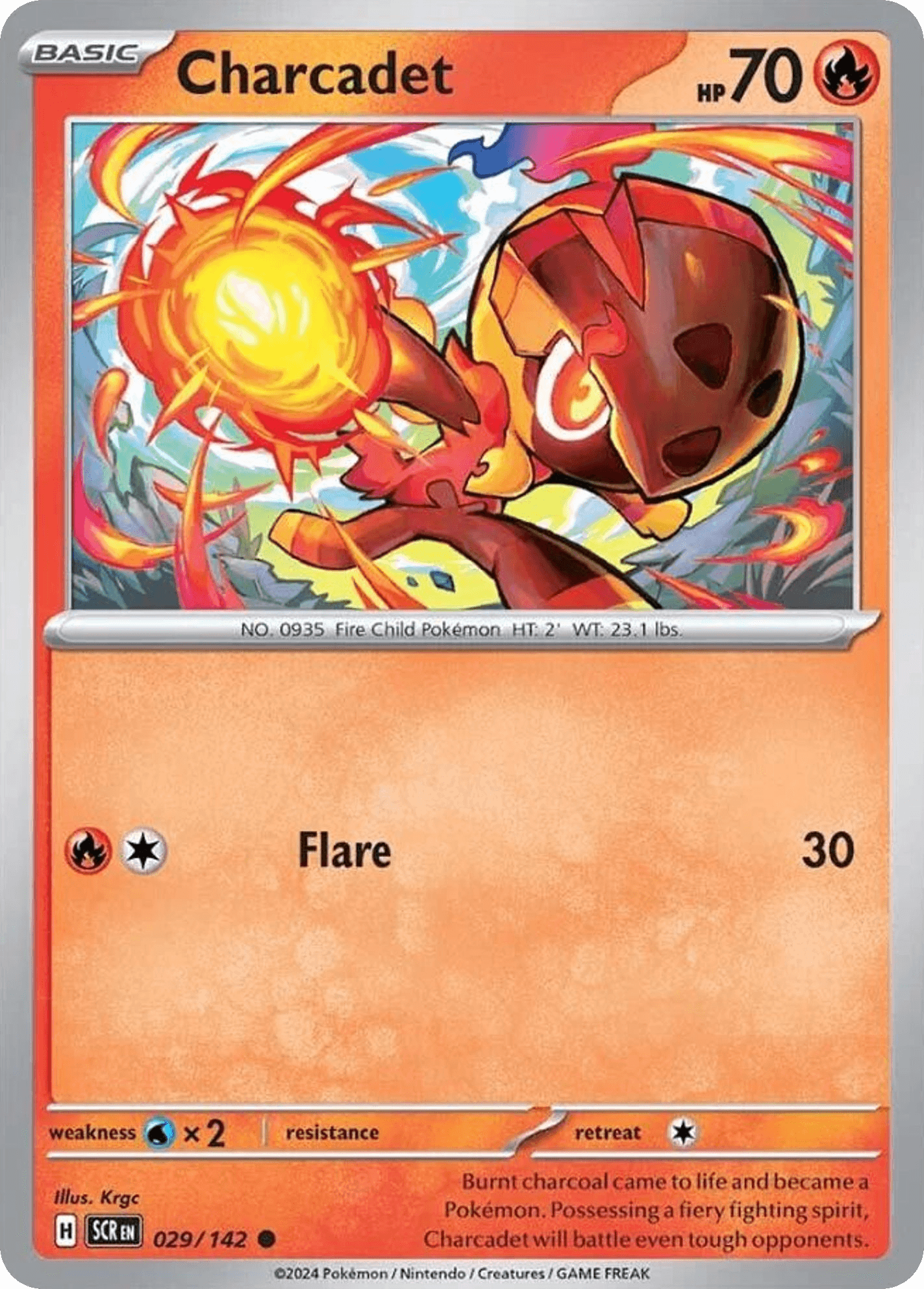 Carta Pokémon Charcadet 29