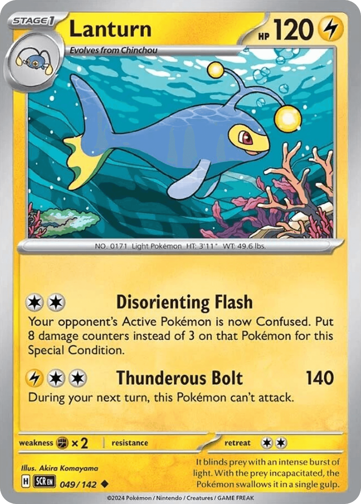 Carta Pokémon Lanturn 49