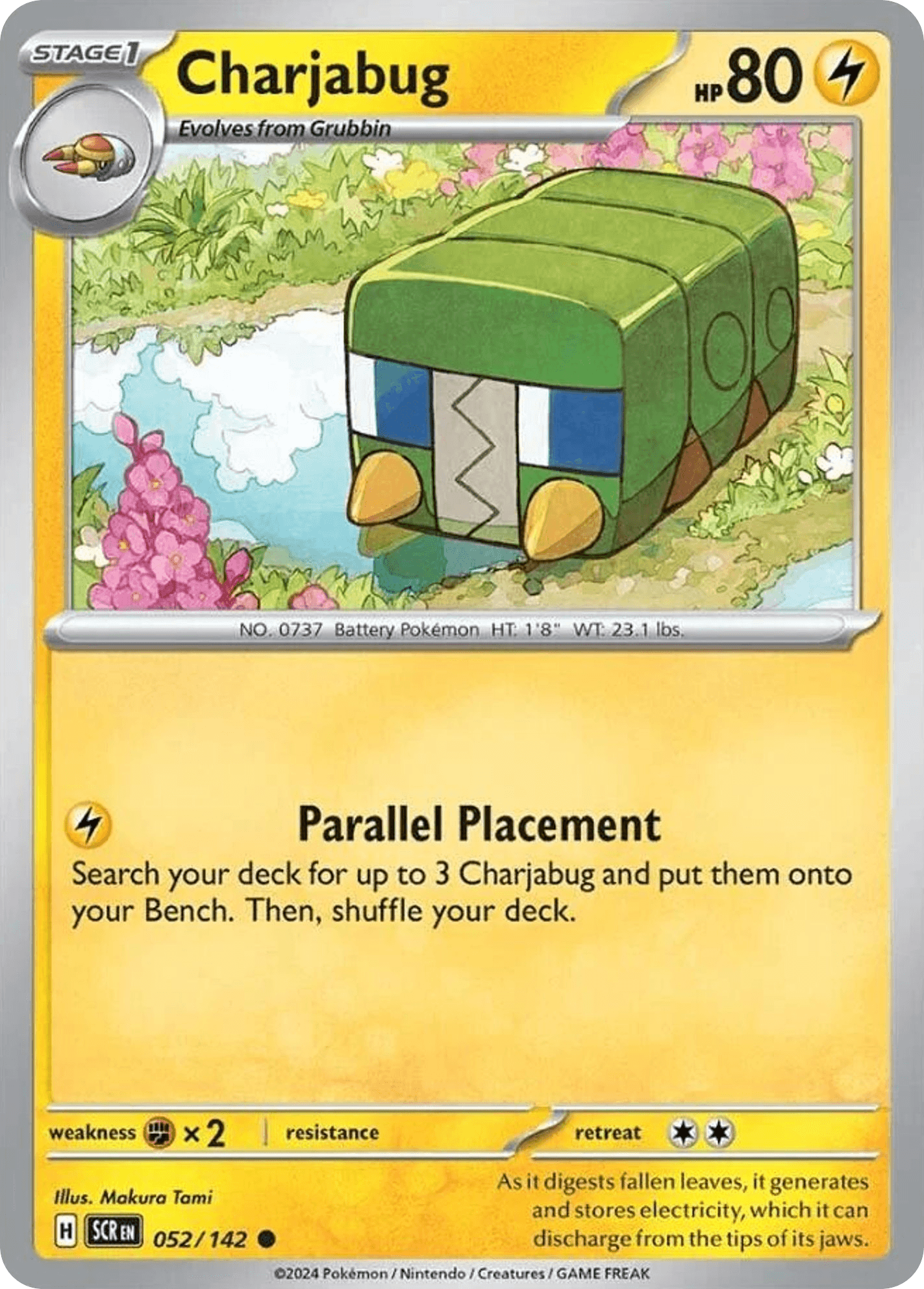 Carta Pokémon Charjabug 52