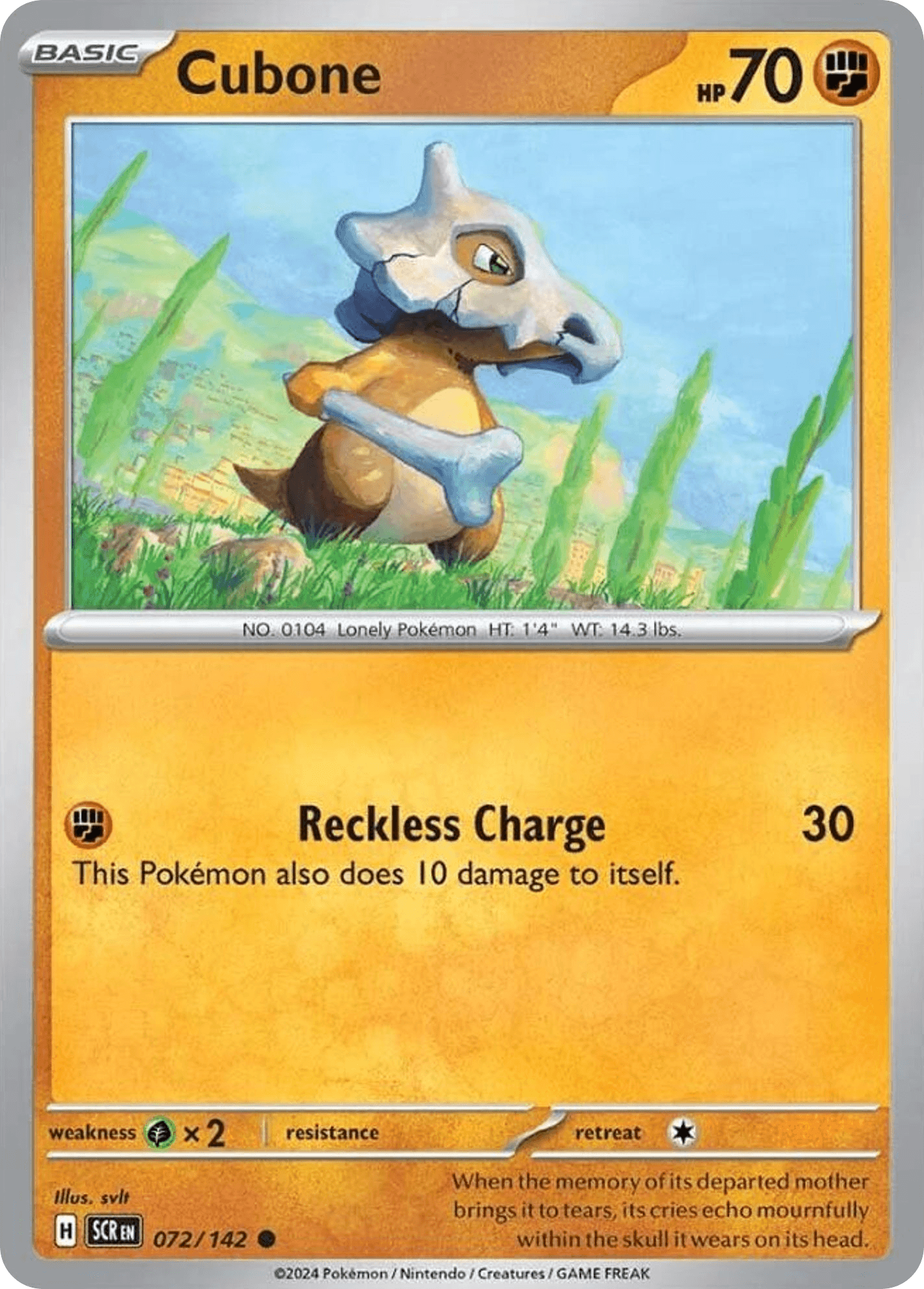 Carta Pokémon Cubone