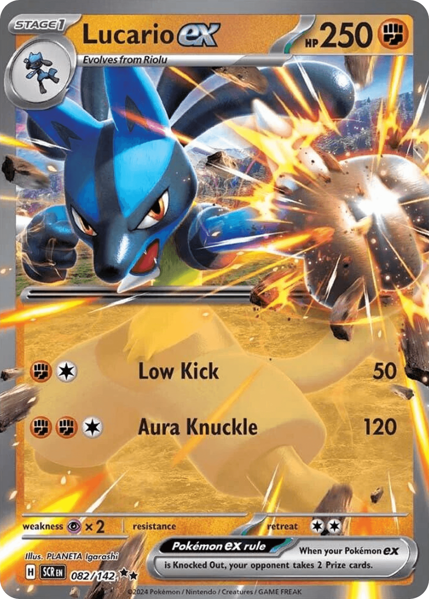 Carta Pokémon Lucario ex 82