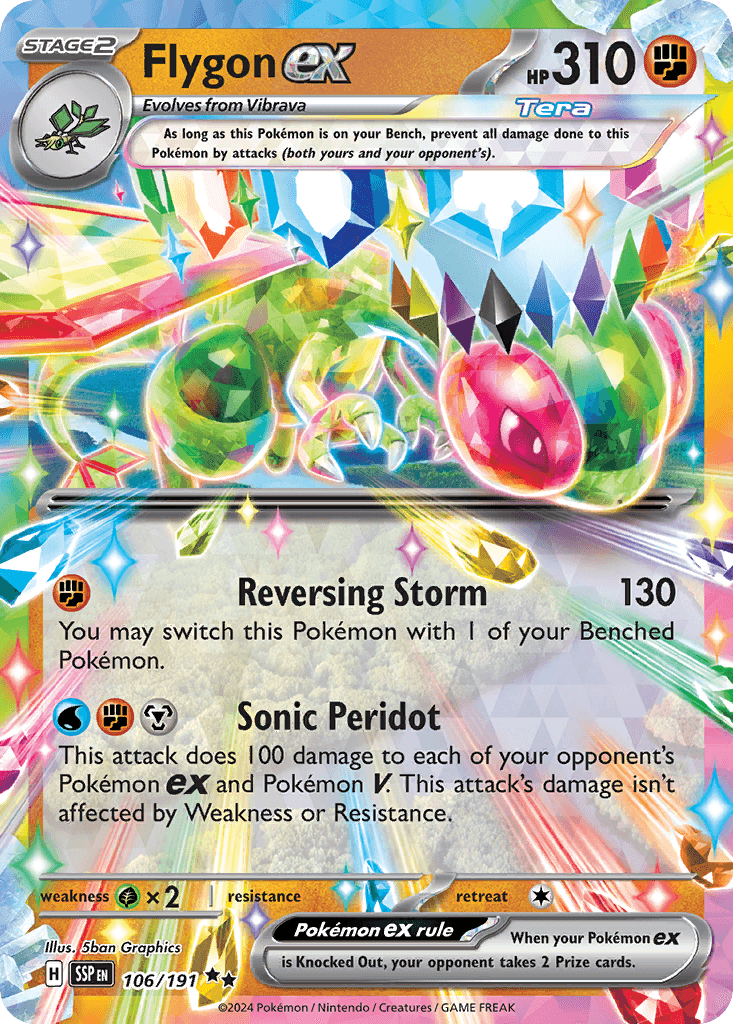 Carta Pokémon Flygon ex
