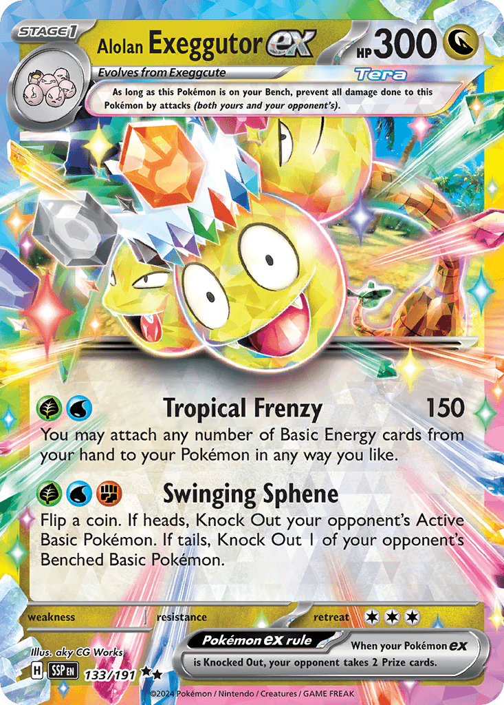 Carta Pokémon Alolan Exeggutor ex