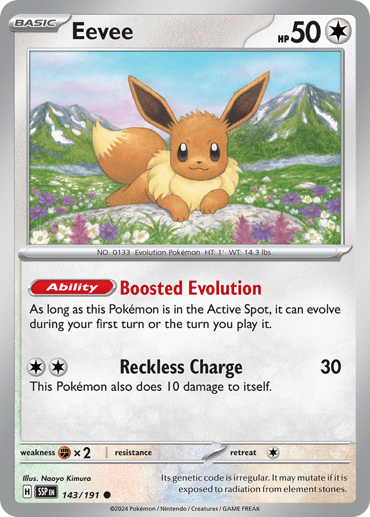 Carta Pokémon Eevee 143
