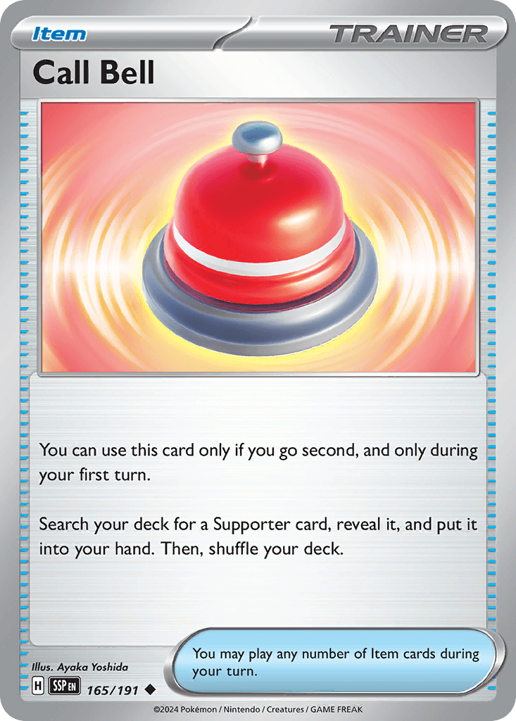 Carta Pokémon Call Bell 165