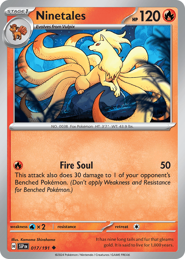 Carta Pokémon Ninetales 17