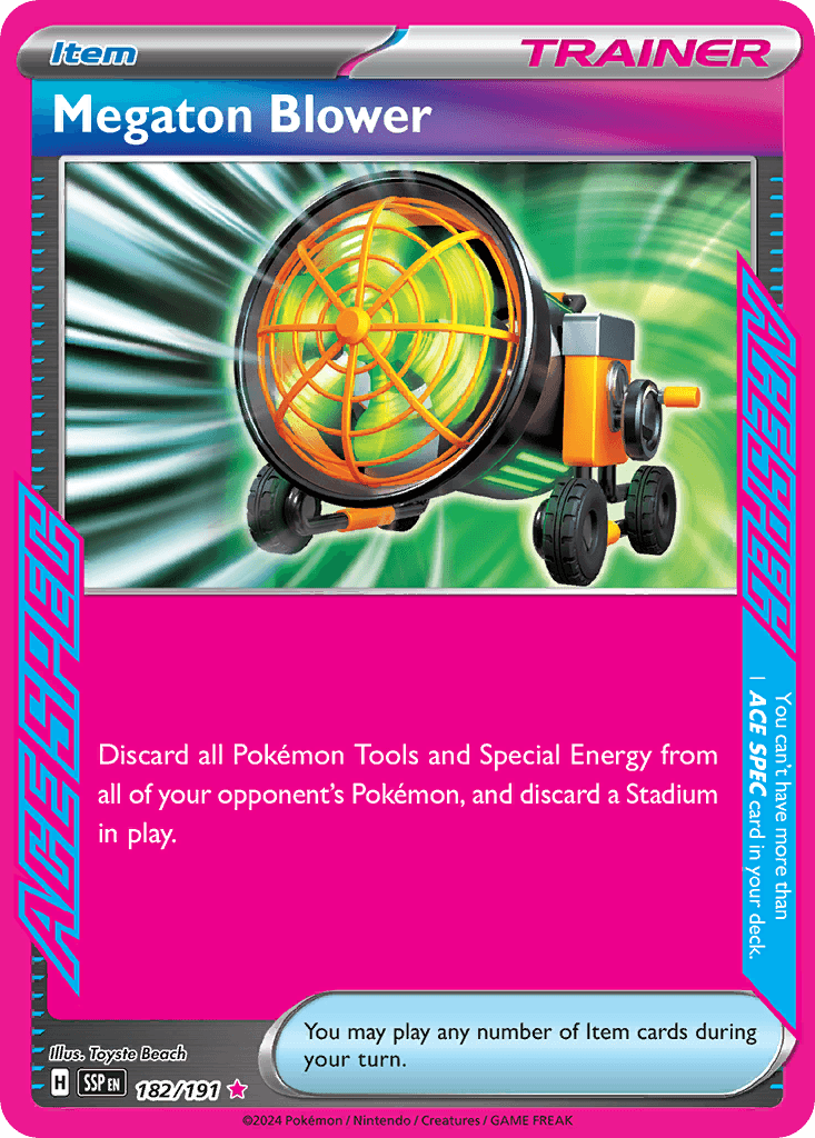 Carta Pokémon Megaton Blower 182