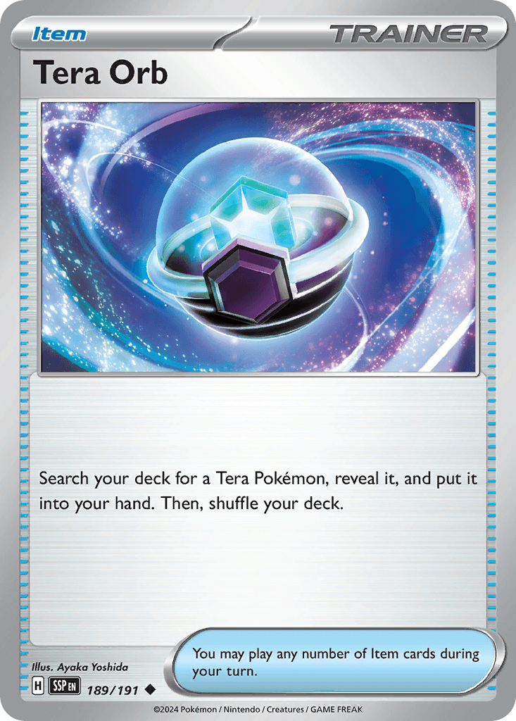 Carta Pokémon Tera Orb 189