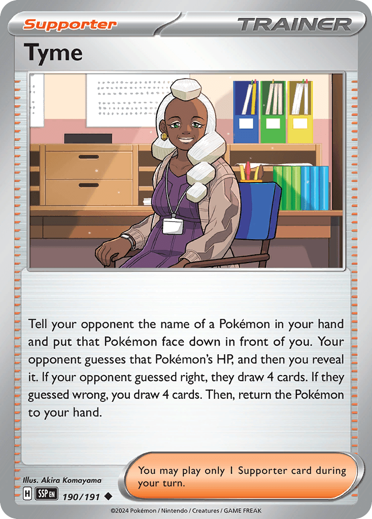 Carta Pokémon Tyme 190