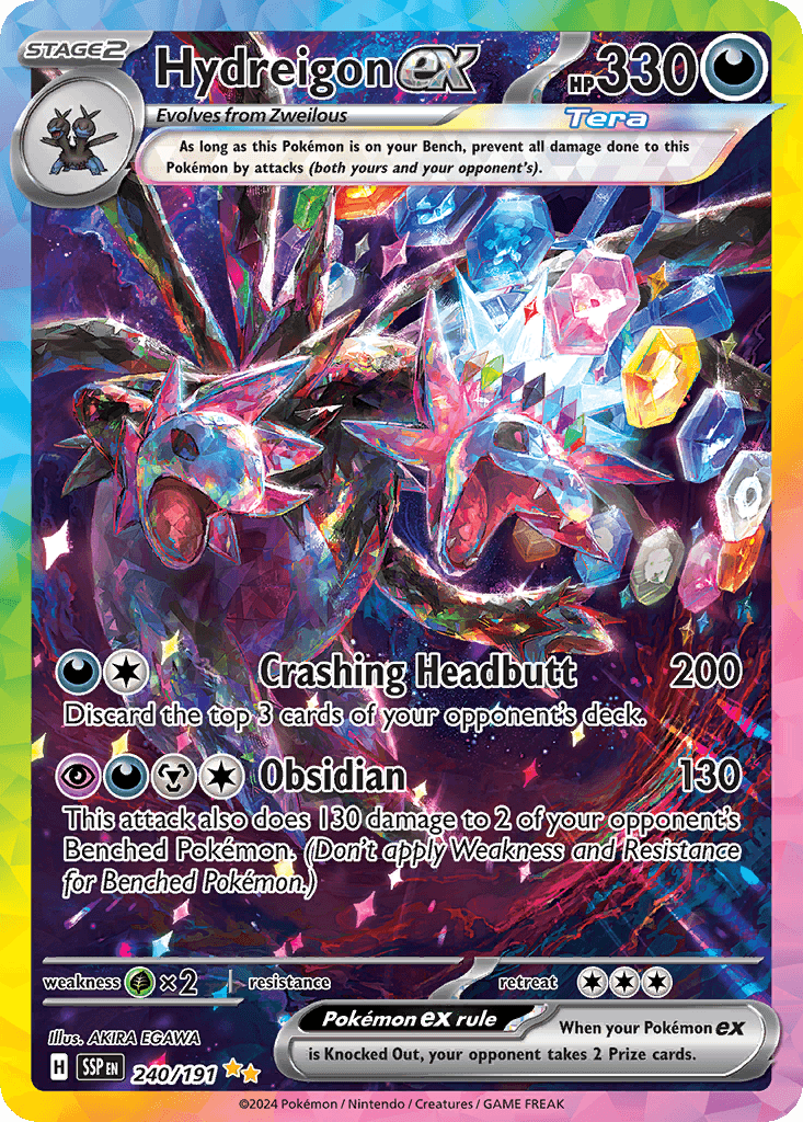 Carta Pokémon Hydreigon ex 240