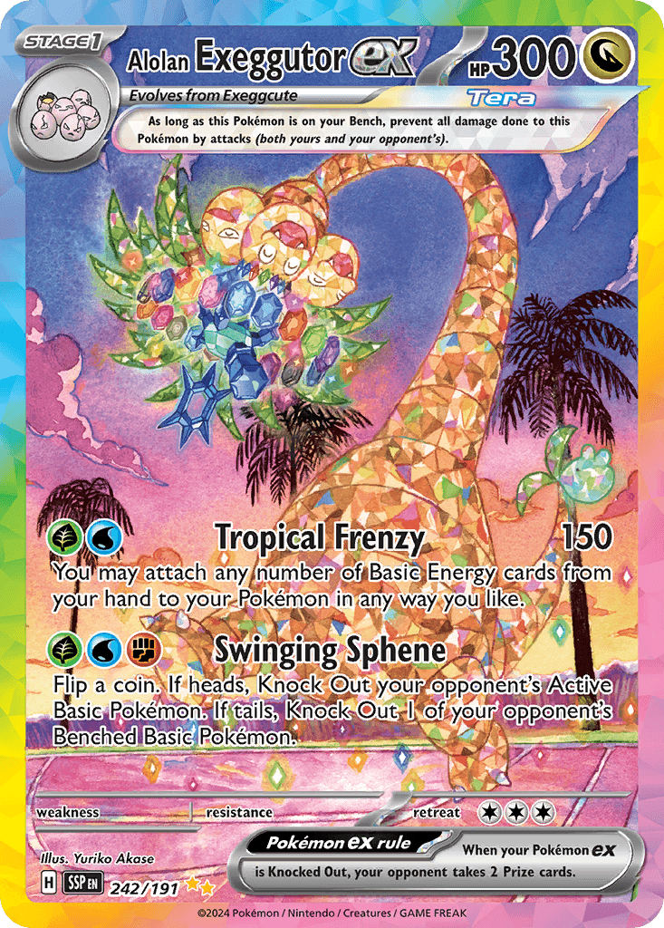 Carta Pokémon Alolan Exeggutor ex