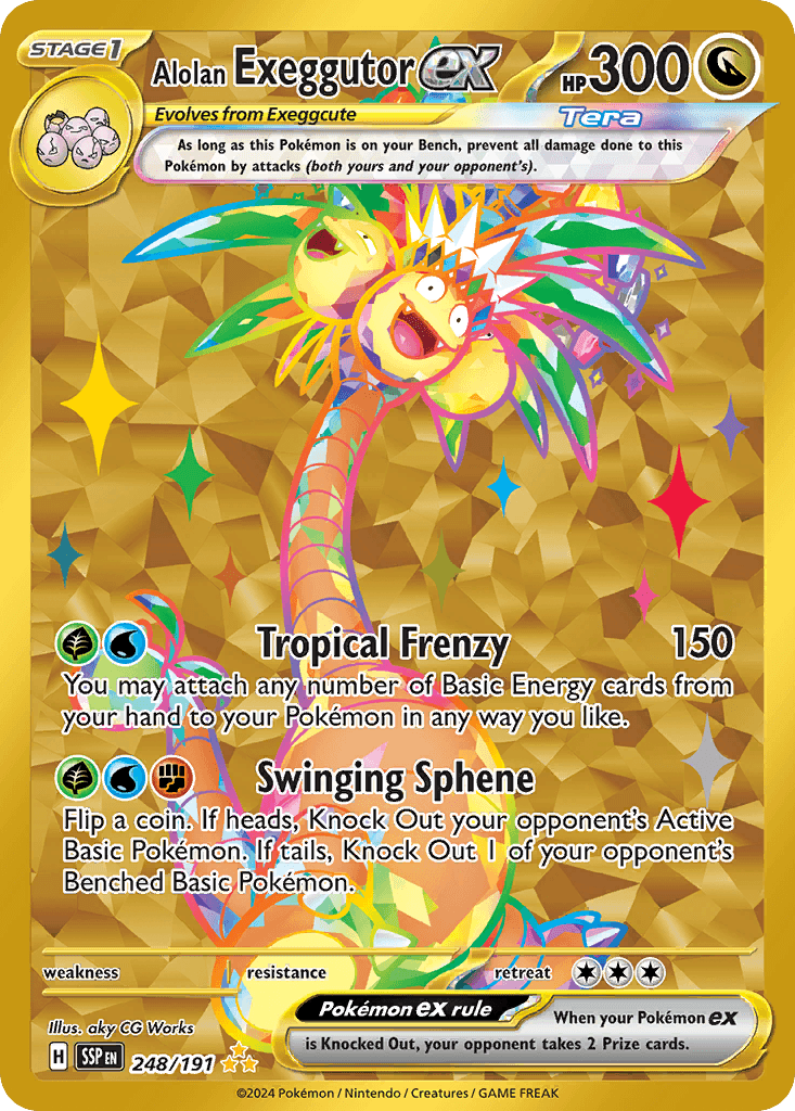 Carta Pokémon Alolan Exeggutor ex